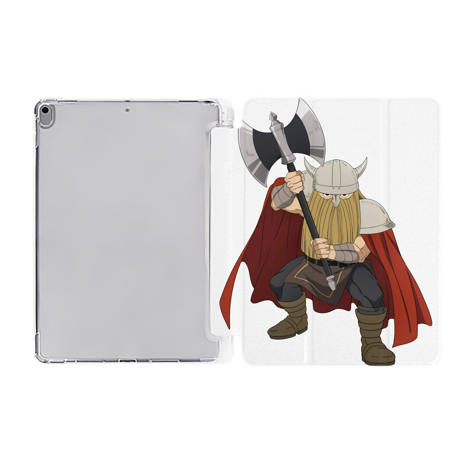 （画像用） 葬送のフリーレン Frieren IPad ケース ペン収納付き 三つ折りスタンド PUレザー×シリコン 対応機種9.5/10.5/10.9インチ